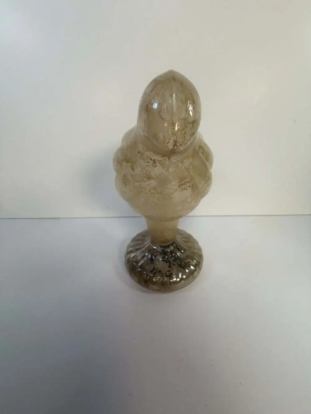 Pottery‎ Barn Mercury Glass Bird Figurine Decorative Statue